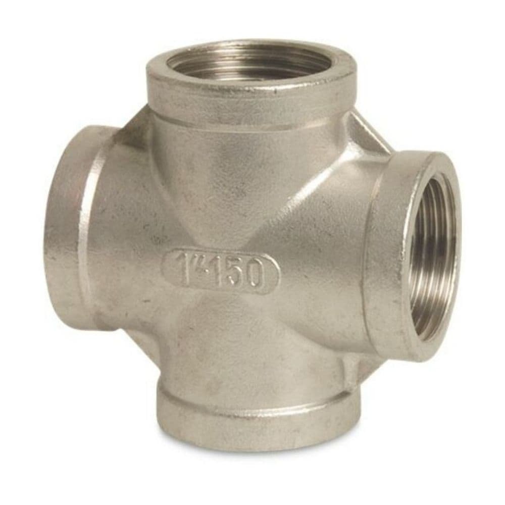 Threaded Fitting Stainless Steel Cross Piece 90° 1 1/2" IG