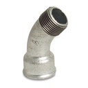 Threaded Fitting Malleable Cast Iron Elbow 45° 2" Female Thread x 2" Male Thread