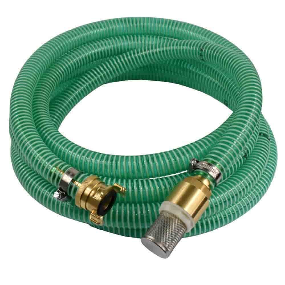 1"/25mm Suction + Pressure Hose with Suction Basket, Check Valve + Suction Coupling 5m