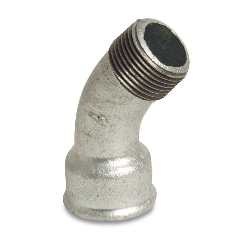 Threaded Fitting Malleable Cast Iron Elbow 45° 3/8" Female x 3/8" Male