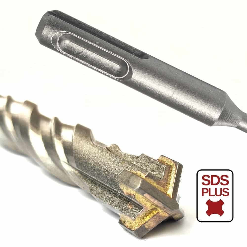 Hammer Drill Bit for SDS-PLUS 4-Cutter Ø 6.0mm x 210mm Length