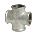 Threaded Fitting Malleable Iron Cross 1/2" F x 1/2" F x 1/2" F x 1/2" F