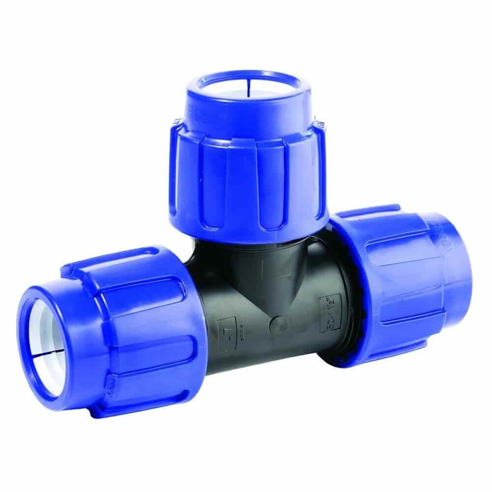 PP PE Pipe Fitting T-Piece 3 Connections 40 x 40 x 40