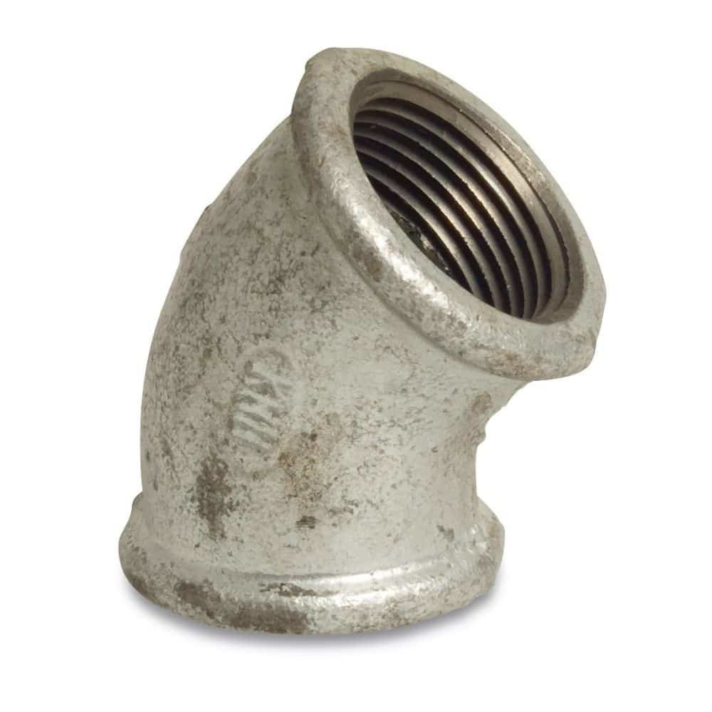 Threaded Fitting Malleable Cast Iron Elbow 45° 2" Female x 2" Female