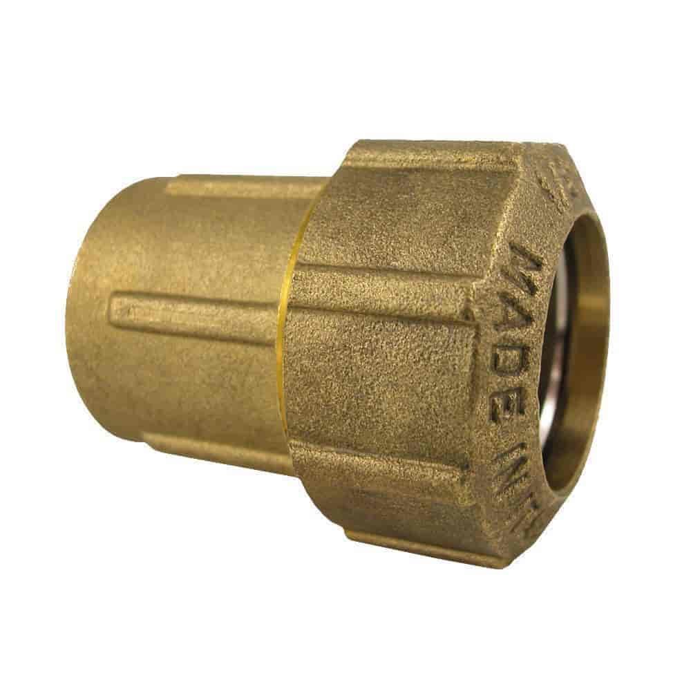 Brass PE Pipe Fitting Coupling IG 20x1/2"