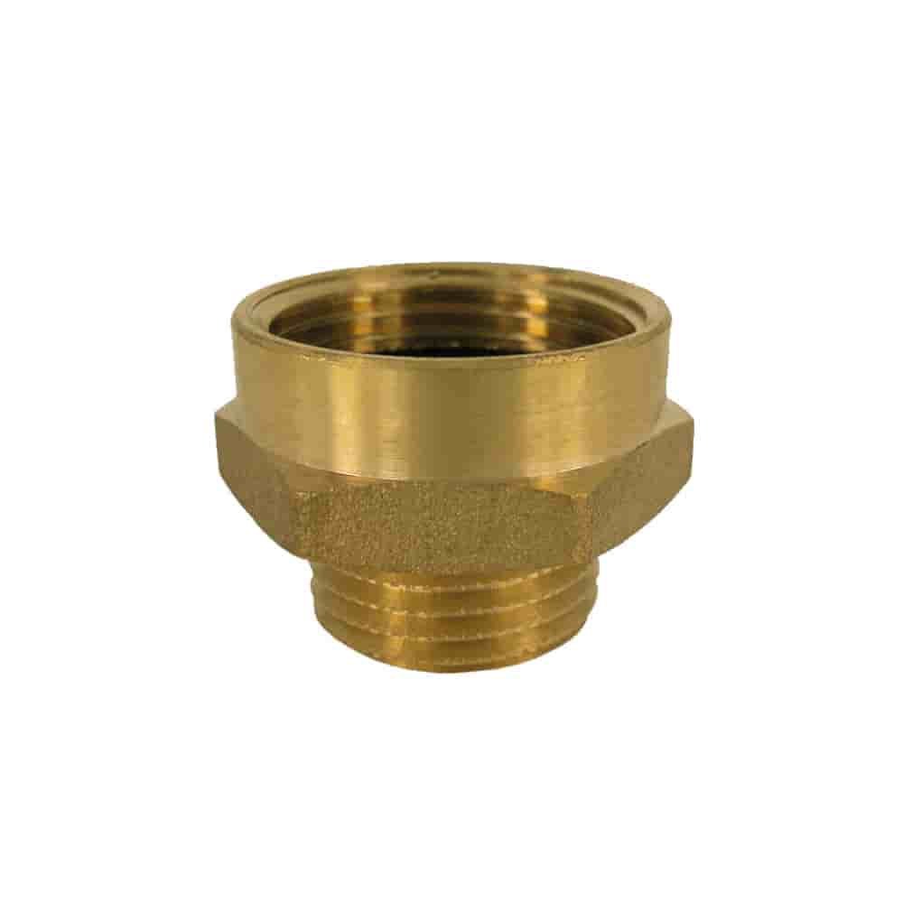 Threaded Fitting Brass Double Nipple Extended 1/2" M x 3/4" F