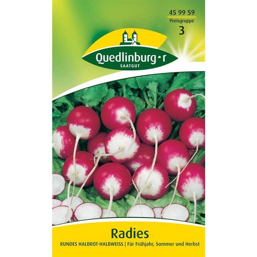 [BONI-459959] Radish, Round, half-red half-white