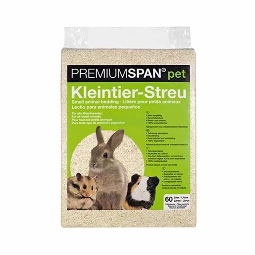 [BONI-42252] PREMIUMSPAN pet Small Animal Bedding 60 Liters