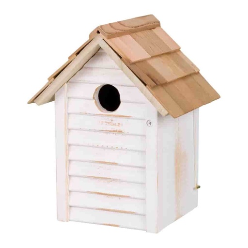 [BONI-42458] Birdhouse, Wood 18 × 24 × 15 cm/ø 3 cm