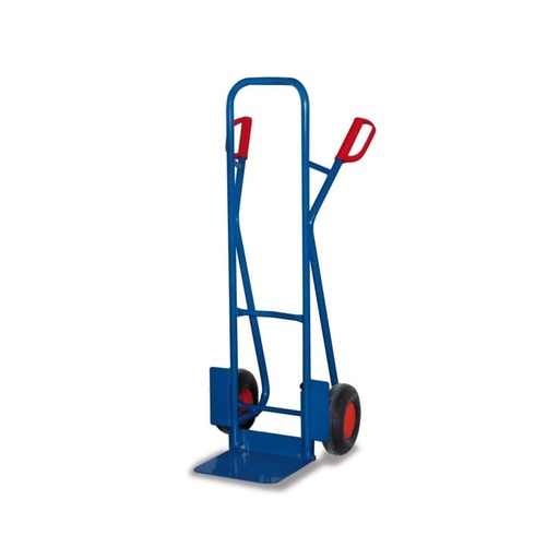 [BONI-sk-710.215] Steel Tube Stack Cart 250 kg with Folding Shovel Pneumatic Tires 570 x 545 x 1300 mm