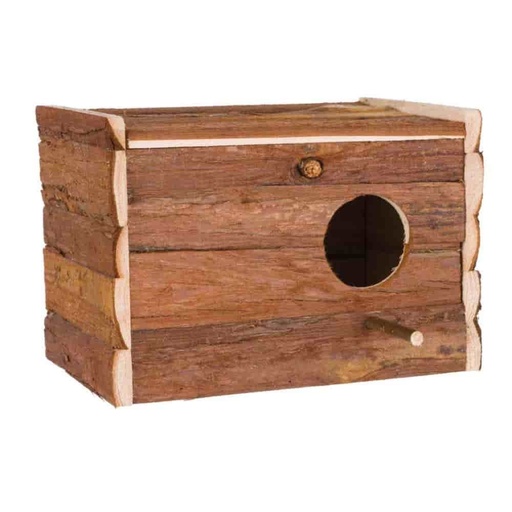 [BONI-42457] Nest Box, Bark Wood 30 × 20 × 20 cm/ø 7.8 cm