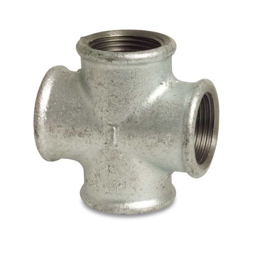 [BONI-42295-266K] Threaded Fitting Malleable Cast Iron Cross 2" F x 2" F x 2" F x 2" F