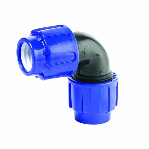 [BONI-01469K] PP PE Pipe Fitting 90° Elbow 2 Fittings 16 x 16