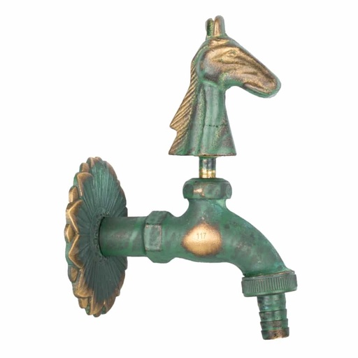 [BONI-41797-05] Nostalgia Outlet Valve Horse Head Patinated 1/2"