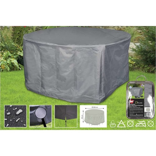 [BONI-79321K] Protective Cover Deluxe Round Seating Group, approx. 200x95